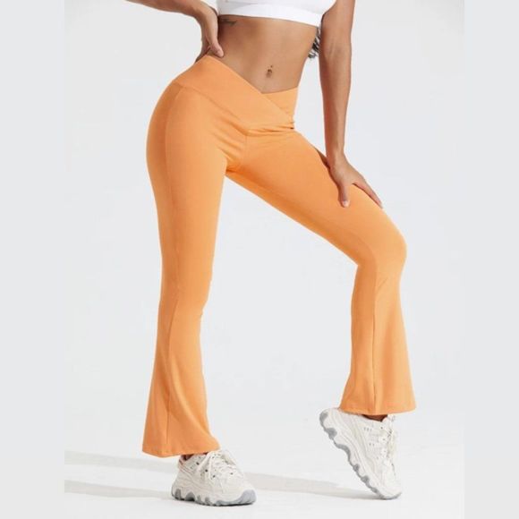 Crossover Flare Legging - Flare - Activity Legging - Crossover Waist - Work out - Picture 3 of 7